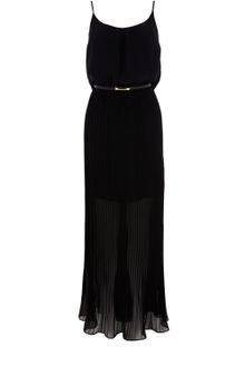 Oasis Chiffon Pleat Maxi Dress - Lyst