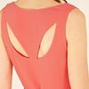 Oasis Cowl Drape Dress in Red (coral) - Lyst