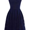 Oasis Lace Cutaway Dress in Blue (dark blue) - Lyst