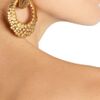 Oscar De La Renta 24karat Goldplated Hoop Clip Earrings in Gold - Lyst