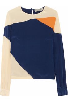 Preen Rombus Silk Crepe De Chine Top - Lyst