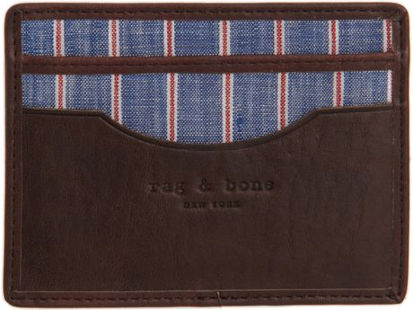 Rag & Bone Credit Card Holder in Brown for Men - Lyst
