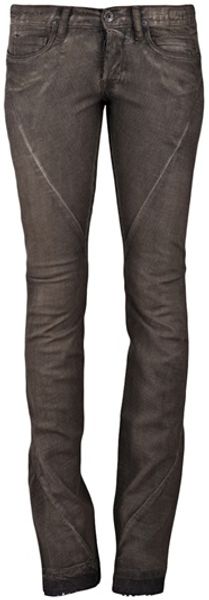 Rick Owens Stretch Straight Jean - Lyst