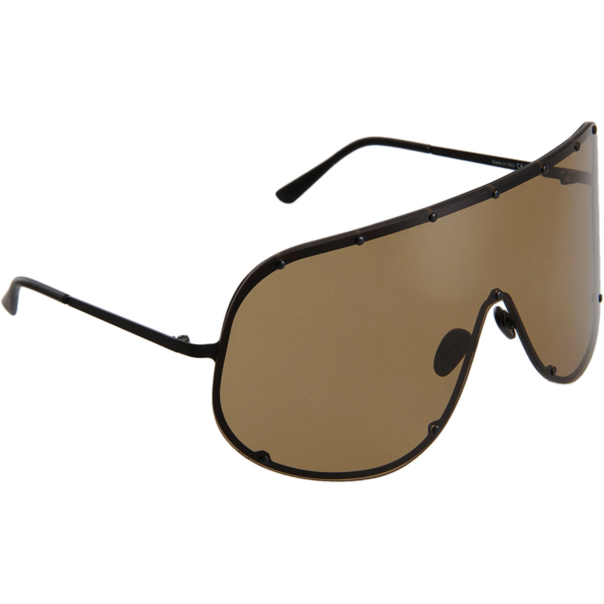 Rick Owens Oversized Shield Sunglasses In Brown For Men Smoke Lyst 