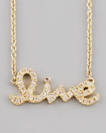 Sydney Evan Diamond Live Necklace Yellow Gold - Lyst