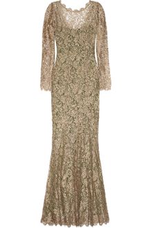 Temperley London Metallic French Lace Gown - Lyst