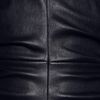 The Row Risting Ruched Leather Dress in Black (midnight) - Lyst