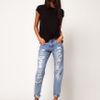 Asos Jean with Rocco Stitch in Blue - Lyst