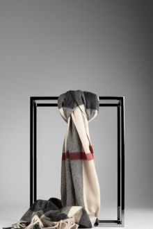 Burberry Mega Check Cashmere Scarf - Lyst