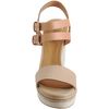 Chloé Double Quarter Strap Sandal in Brown (ivory) - Lyst
