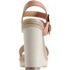Chloé Double Quarter Strap Sandal in Brown (ivory) - Lyst