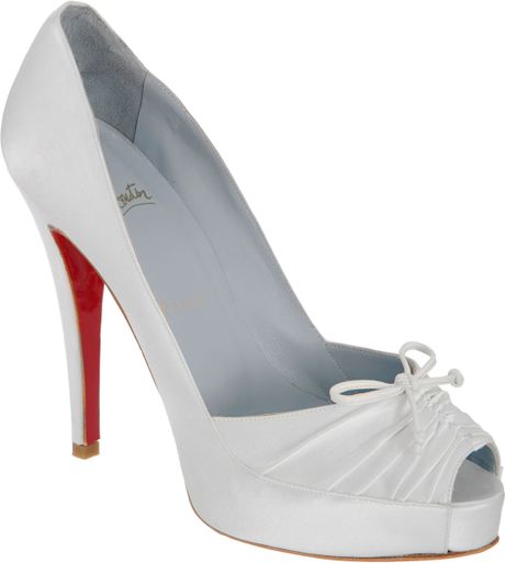 Christian Louboutin Very Pli in White - Lyst