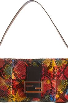 Fendi Painted Python Baguette Bag - Lyst