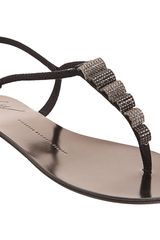Giuseppe Zanotti Jewelembellished Tstrap Sandal