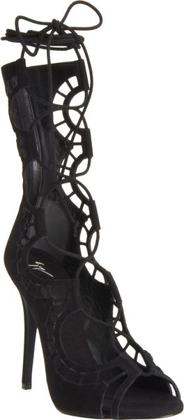 Giuseppe Zanotti Laceup Scalloped Sandal - Lyst