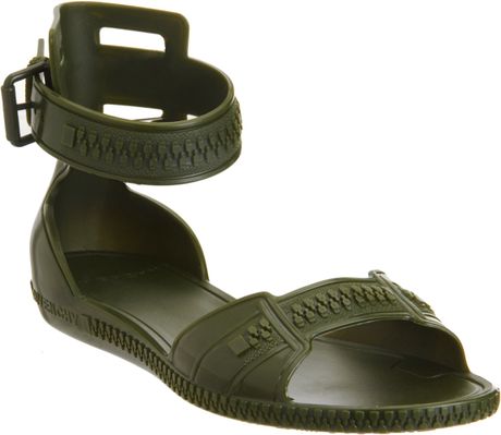 Givenchy Jelly Sandal in Green | Lyst