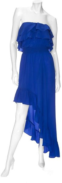 Jay Godfrey Strapless Ruffle Hilo Dress - Lyst