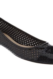 Jil Sander Perforated Ballet Flat - Lyst