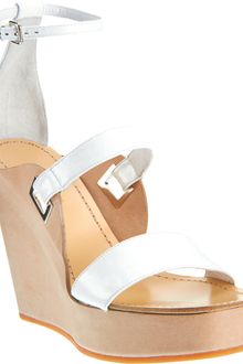 Jil Sander Open Toe Wedge Sandal - Lyst
