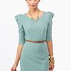 Nasty Gal Ivy Belted Dress in Green (sage) - Lyst