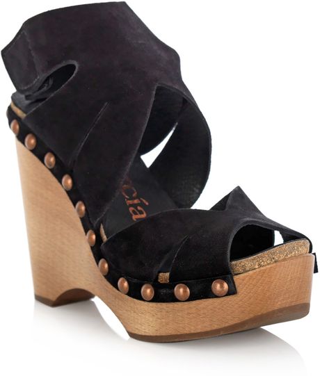 pedro garcia black wedge
