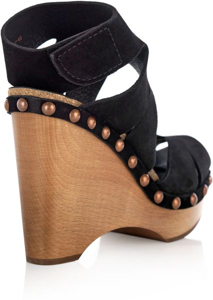 pedro garcia black wedge