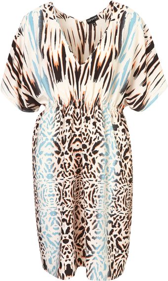 Topshop Animal Print Cover Up - Lyst