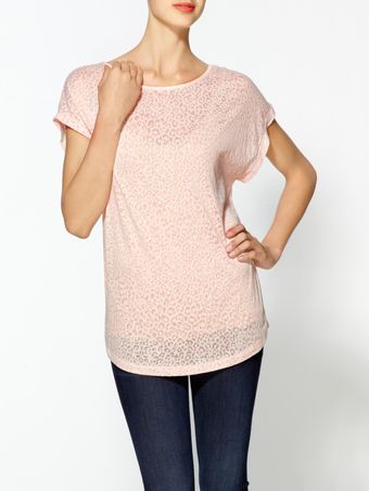 Tulle Cutout Back Top - Lyst