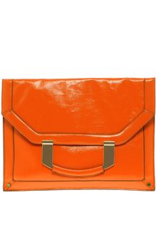 Asos Metal Handle Foldover Clutch - Lyst