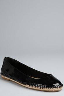 BCBGeneration Black Faux Patent Leather Alix Flats - Lyst