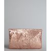 Bcbgmaxazria Sandal Wood Sequined Fold Over Clutch in Gold (rose) - Lyst