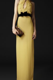 Burberry Prorsum Silk Keyhole Dress - Lyst
