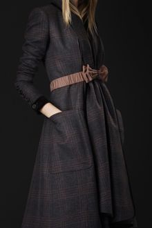 Burberry Prorsum Check Blanket Coat - Lyst