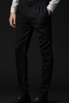 Burberry Prorsum Skinny Fit Wool Twill Trousers - Lyst