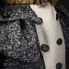 Burberry Prorsum Cotton Tweed Trench Coat in Gray (trench) - Lyst