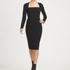 Dolce & Gabbana Square Neck Dress in Black - Lyst