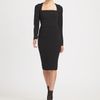 Dolce & Gabbana Square Neck Dress in Black - Lyst
