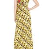 Duro Olowu Printed Silk Satin Gown in Yellow - Lyst