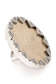 House Of Harlow Engraved Sunburst Cocktail Ring - Lyst