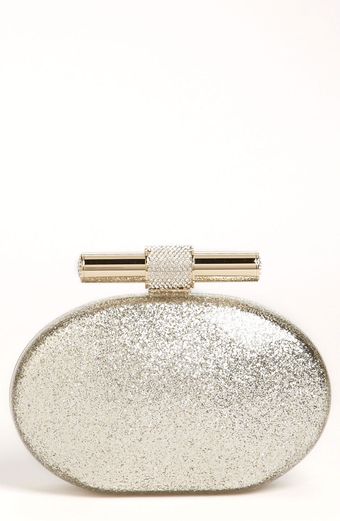 Jimmy Choo Calista Glitter Clutch - Lyst