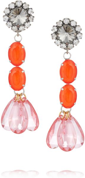Marni Crystal Drop Earrings - Lyst