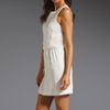 Tibi Pyramid Embroidery Dress in Beige (cream) - Lyst