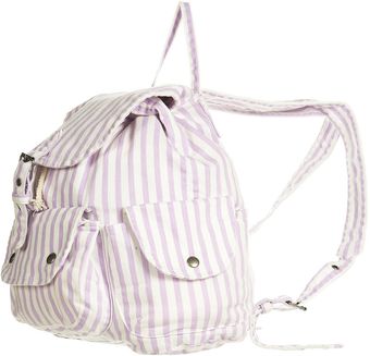 Topshop Striped Denim Backpack - Lyst