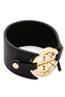 Tory Burch Double Snap Logo Cuff - Lyst