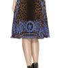 Versace Printed Silkchiffon Skirt in Blue - Lyst