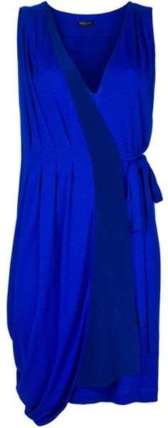 Vionnet Sleeveless Dress in Blue - Lyst