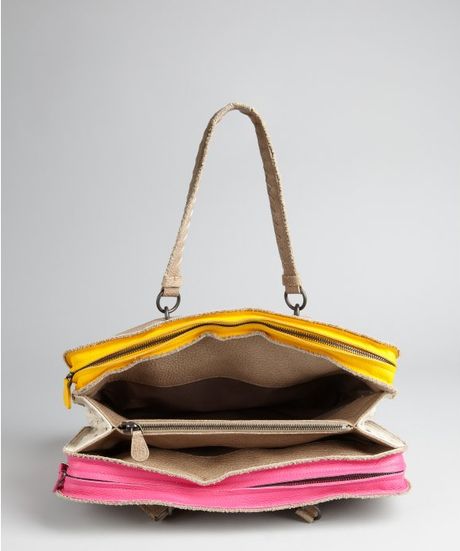 top handle beige bag