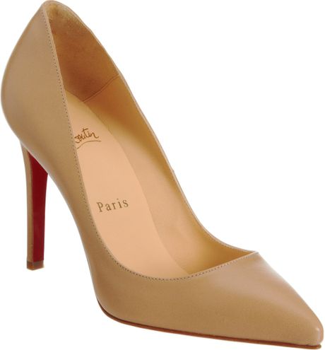 Christian Louboutin Pigalle in Beige - Lyst