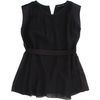 Narciso Rodriguez Belted Blouse in Black - Lyst