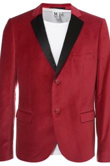 Topman Pink Velvet Skinny Blazer - Lyst